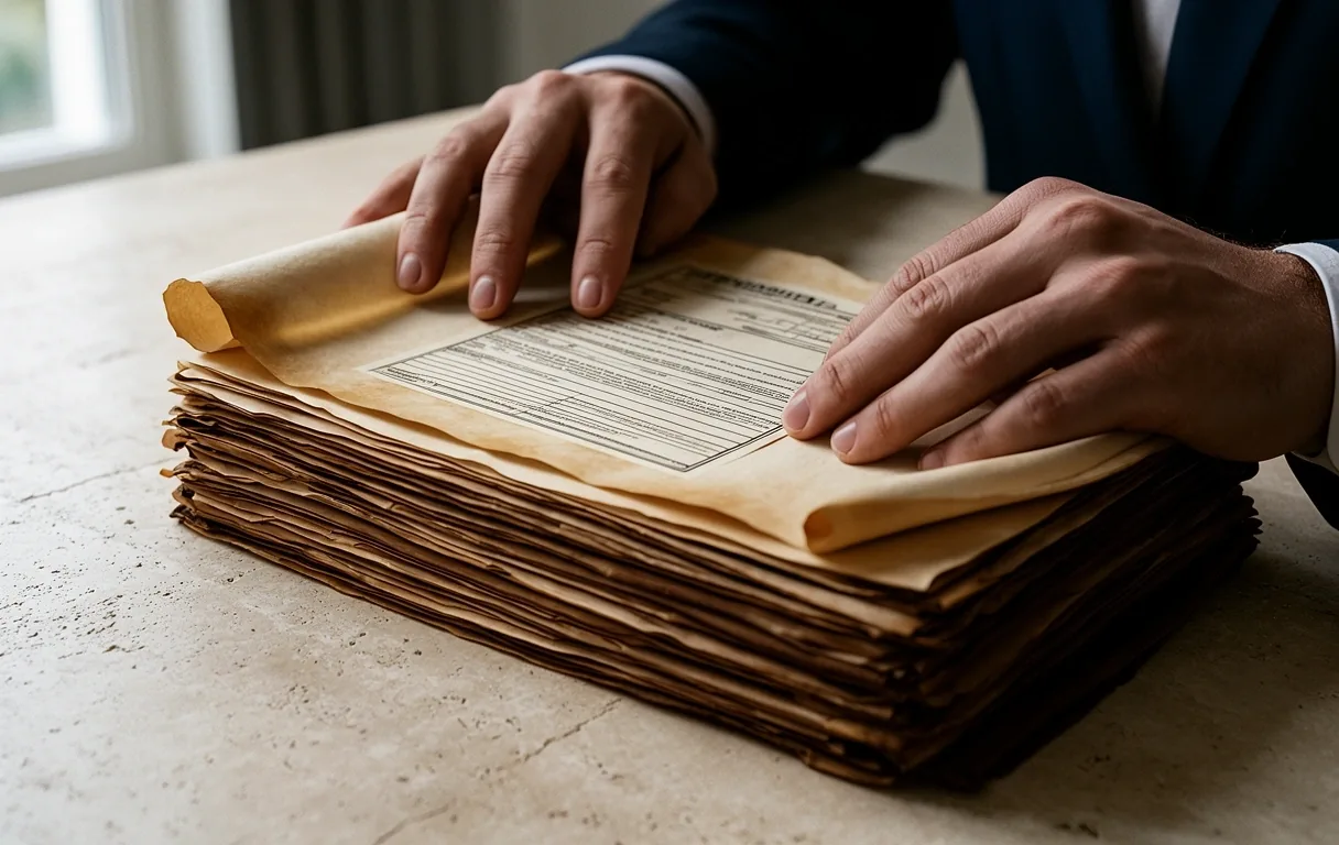 Firma de documentos legales inmobiliarios